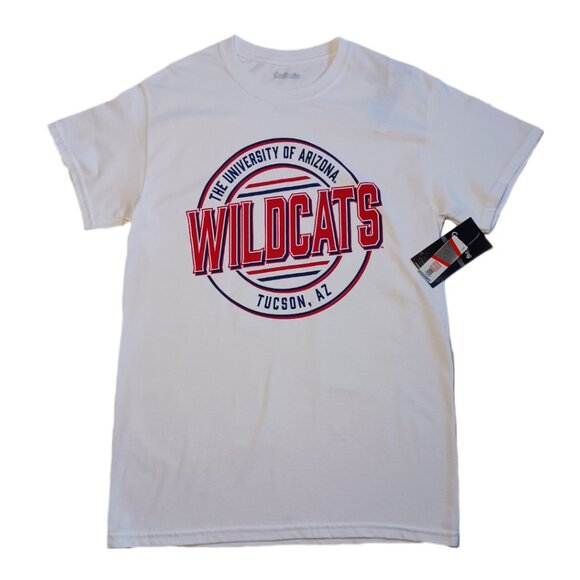Arizona Wildcats Mens Small T Shirt UA Wildcats White Short Sleeve NCAA Mens S - Picture 3 of 5